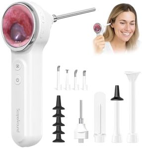 ScopeAround Otoscope, 1080P FHD Ear Scope Set, Digital Otoscope w/1.85in IPS Screen, Ear Wax Removal Tool Camera, Video Otoscope Ear Camera with 6 LED Lights, Compatible with Android/iPhone