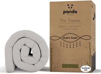 Panda Bamboo Mattress Topper 5cm Thick - Hypoallergenic, Orthopaedic Support, Cooling HydroFoam, UK King