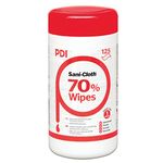 PDI Sani-Cloth 70 Alcohol Wipes - 6 Packs (125 Wipes/Pack)