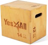 Yes4All 3 in 1 Wooden Plyo Box, Ply