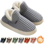 Hokuto Cloud Slippers Women Men, Sunmoine Cloud Slippers, Unisex Winter Cozy Fashion Slippers, Plush Warm Home Slippers (Grey, Adult, Women, 7, Numeric Range, UK Footwear Size System, 7.5, Medium)