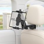 KDD Car Headrest Tablet Holder, Adjustable Car Back Seat Tablet Mount, I-pad Phone Stand with 360 Degree Rotation, Road Travel Essentials Accessory Compatible with I-pad Pro/Air/Mini Switch Galaxy Tab