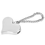 Personal Security Alarm, Attack Alarm,130DB Heart Shape Personal Security Alarm Keychain Emergency Self Defense Siren for Women, Men, Children, Elderly (Silver)