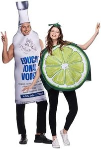 EraSpooky Vodka Bottle and Limes Couple Tunic Costume Funny Halloween Adult Food Party Outfits Unisex