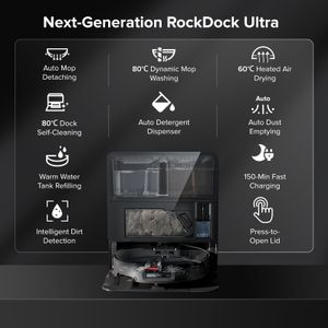 Roborock Saros 10 Robot Vacuum – Black