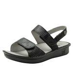 Women's Alegria, Verona Sandal, Basketry Black, 9.5-10