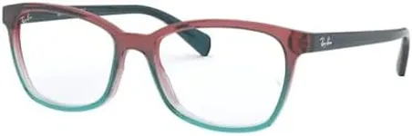 Ray-Ban RX5362 5834 52MM Blue/Red/Light Blue Gradient Cateye Eyeglasses for Women + BUNDLE With Designer iWear Eyewear Kit