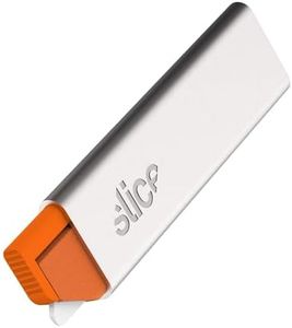 Slice 10585 Manual Carton Cutter, Ideal for Boxboard & Thin Corrugated Cardboard, Lightweight & Portable, Finger-Friendly Ceramic Blade, Ambidextrous Design, Lasts 11X Longer Than Steel