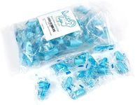 Quality Foam Blue Earplugs - 50 Pairs Bulk Pack, 32db High Decibel Noise Cancelling Ear Plugs for Sleeping, Snoring, Work, Construction, Woodworking - Disposable, Soft, Comfortable, & Soundproof