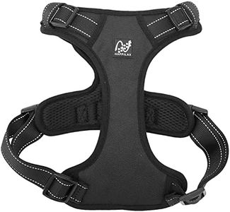 Happilax Dog Harness for Large Dogs - No Pull Dog Harness - Adjustable Dog Harness - Reflective and Soft Padded Dog Harness - with Handle for Outdoor Walking- Perfect for Large Dogs - Size L