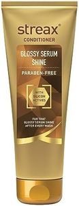 Streax Glossy Serum Shine Unscented Hair Conditioner For Women & Men| For Dull & Dry Hair| With Silicon Actives For Shiny Hair And Frizz Control| Paraben Free - 240Ml,1 Count