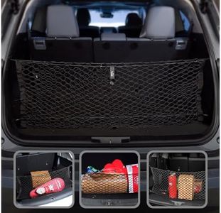 Envelope Style Trunk Mesh Cargo Net for Toyota Highlander 2020-2024 Car Accessories - Premium Trunk Organizers and Storage - Cargo Net for SUV Truck - Best Carrier Organizer for Toyota Highlander