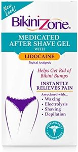 Bikini Zone Medicated After Shave Gel - Gently Formulated Gel for Bikini & Delicate Areas - Helps Stop Shave Bumps & Irritation - Use after Shaving, Waxing, or Depilation - Dye-Free (1 oz, 1 Pack) (1)