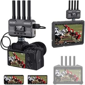 Accsoon CineView HE Wireless Video Transmission System, Dual-Band 1080p60 HDMI Transmitter Receiver, 1200ft Rng.60ms Lat., UVC Livestream, 4 Devices Monitoring,Compatible with Cineview M7 Pro/2 SDI/SE