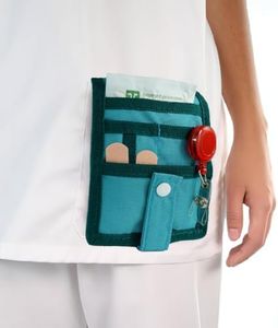 Organizador de Bolsillo con Doble Iman para Enfermeros - Salvabolsillos Enfermeria para Hombre y Mujer - Accesorio para TCAE y Enfermera en Apuros - 17x12 cm - Regalo Enfermera (Verde)