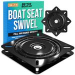 Boat Seat Swivel Base Boat Chairs Swivel Chair Base Replacement Bass or Jon Boat Accessories Van, Bar Stool Swivel Bracket Boat Swivel Seat Mount Chair Replacement Parts Seat Base Swivels Seats Plate