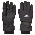 Trespass Gohan II, Black, 8/10, Warm Padded Waterproof Gloves Kids Unisex, 8-10, Black