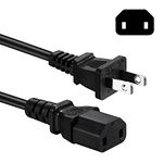 10FT Power Cord Compatible with Xbox 360 Slim, Xbox One, Xbox 360 E Power Supply Brick, Sony PS4 Pro Power Cable Replacement