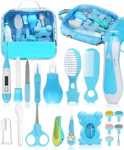 Baby Healthcare and Grooming Kit, Electric Safety Nail Trimmer Baby Nursery Kit, Newborn Care Kits with Hair Brush Comb for Newborn Infant Toddlers Baby Boys Girls Kids, Baby Shower Gifts