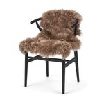 Nordic Sheep Sheepskin Long Hair 90x60 cm | Bedside rugs for bedrooms, sofa, chair or the dining table | Each Sheepskin rug is unique and created by nature | Small Fluffy Rug in color Light Brown