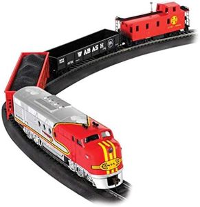 Bachmann Trains - Santa Fe Flyer Ready to Run Electric Train Set - HO Scale