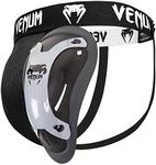 Venum US-VENUM-1062 Competitor Groin Guard and Support - Black/Black, Medium