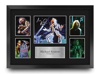 HWC Trading Michael Keaton Beetlejuice Gifts Printed Signed Autograph Picture Display for Movie Memorabilia Fans - A3 Framed