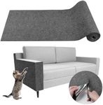 Climbing Cat Scratcher Mat Trimmable Cat Scratching Post Carpet 157.4’’x15.8’’ Self Adhesive Carpet Mat Pad Replacement for Cat Tree Shelves Post Couch Wall Furniture Steps DIY Protector (Dark Gray)