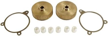PEVAST 2X Heavy Duty Brass Headlight Motor Gear Repair Kit for 1988-1996 Corvette C4 - Replaces Plastic Gear, Fits All Models (ZR-1, GS, Base) - Includes Bushings & Gaskets