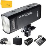 Godox AD200 200W 2.4G TTL Flash Strobe 1/8000s HSS Pocket Flash Monolight Light Double Head 200Ws with 2900mAh Lithium Battery Flash