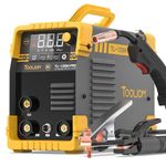TOOLIOM 135A Gasless Flux Core MIG Welder 110V MIG Welder Flux MIG/Lift TIG/Stick 3 in 1 Welding Machine IGBT DC Inverter with LCD Display