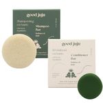Good Juju Shampoo and Conditioner Bar Duo for Normal & Balanced Hair | Made with All Natural & Organic Ingredients | Bergamot-Eucalyptus Shampoo & Lemongrass, Sage + Bergamot Conditioner Calming Scent