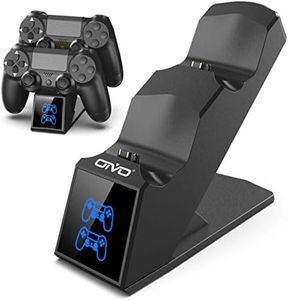 PS4 Controller Charger, PS4 Charger Charging Dock Station Compatable with Dualshock 4, Upgraded Fast-Charging Port for PlayStation 4 Controllers