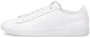 PUMA Women's Vikky V3 Sneaker, White/White/Silver, US 10