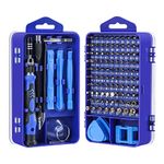 Lifegoo Precision Screwdriver Set, Upgrade 121 in 1 Magnetic Eyeglass Repair Tool Kit for iPhone/Mac/iPad/Laptop/Xbox Series/PS3/4/Nintendo Switch/Watch/PC/Camera/Electronic with Case & Magnetic Pad