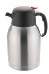 Zodiac ZODC10005/2 2 Litre Push Button Vacuum Jug, Silver/Black