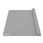 Sapid Extra Large Silicone Sheet for Crafts 23.6"×31.4", Thick Silicone Jewelry Casting Mats, Nonstick Nonslip Silicon Mat for Epoxy Resin, Art Painting, Heat- Resistance Counter Mat (Gray)