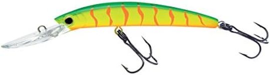 Yo-Zuri Crystal Minnow Deep Diver Walleye Floating Lure, 5 1/4", Hot Tiger