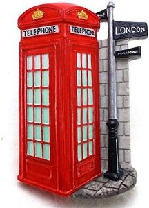 Telephone Booth, London Souvenir Fridge Magnet Tourist Attraction Place 3D Resin Collection Décor