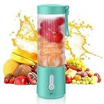 Portable Blender Personal Blender - USB Rechargeable 4000mAh 15.2 Oz Juicer Cup for Juice, Shakes and Smoothies Baby Food Mixer Mini Blender with 6 Blades for Home Sports Travel Gym and Outdoors