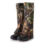 Leg Snow Boot Gaiters Waterproof Camo Shoe Covers for Men and Women for Hiking Ski Hunting Climbing