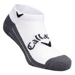 Callaway Men's 2022 Callaway Men's Tour Cotton Crew Socks, White/Charcoal, L - XL