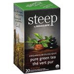 steep by Bigelow Organic Pure Green Tea Bags, 20 Count Box (Pack of 6), Caffeinated Green Tea,120 Tea Bags Total