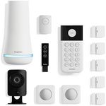SimpliSafe 12 Piece Wireless Home Security System w/HD Camera - Optional 24/7 Professional Monitoring - No Contract - Compatible with Alexa and Google Assistant, White
