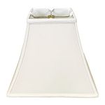 Royal Designs Square Bell Lamp Shade in White, 7 x 14 x 11.5