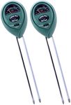 Smitex 3-in-1 Soil Moisture Light and PH Acidity Tester Plant Tester Indoor Outdoor Soil Moisture Sensor Meter Plant Care Hygrometer Water Monitor for Garden Farm Lawn (No Battery Needed) (Pack of 2)