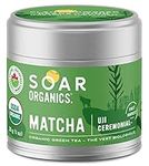 Soar Organics - Uji Ceremonial Grade Matcha Green Tea Powder - Authentic Japanese Origin (30g)