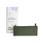 Wiselife Eye Pillow for Relaxation, 100% Cotton Linen, Small,Perfect for Sleeping, Yoga, Meditation | Gifts for Women, Birthday, Teachers | Olive Green