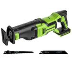 Greenworks 24V Brushless Reciprocating Saw, Battery Not Included RS24L00