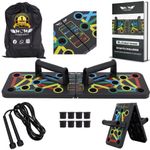 Wow Fitness World Push up Board with Ebook training guide(Downloadable) -15 in 1 Pushup Board for Men & Women - Foldable Push-up Board and Push up bar System - Push up Board for Men - Flex Board (PUSH UP BOARD COMBO)